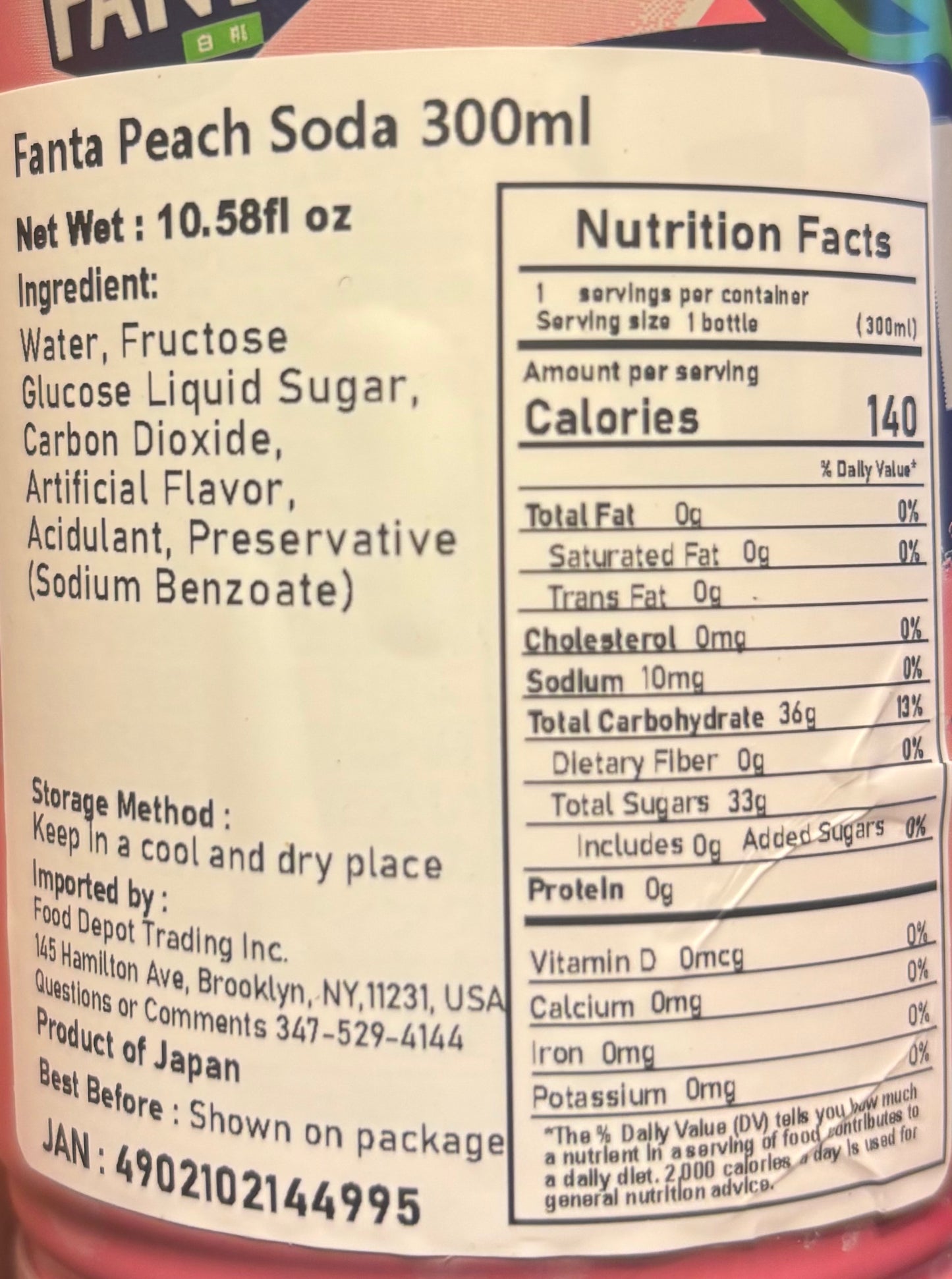 Fanta Peach Soda - Refreshing White Peach Flavor - GhostPanda (Exotic Snacks) -