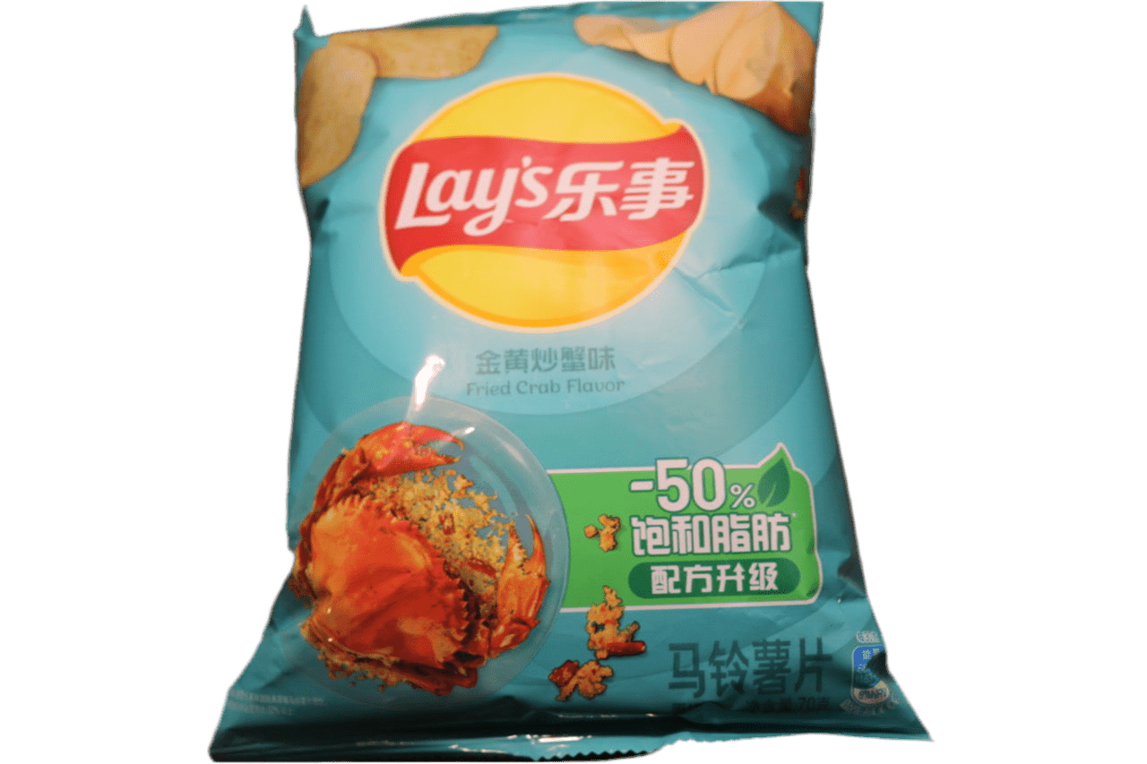 Lay's Fried Crab Flavored Chips (China)